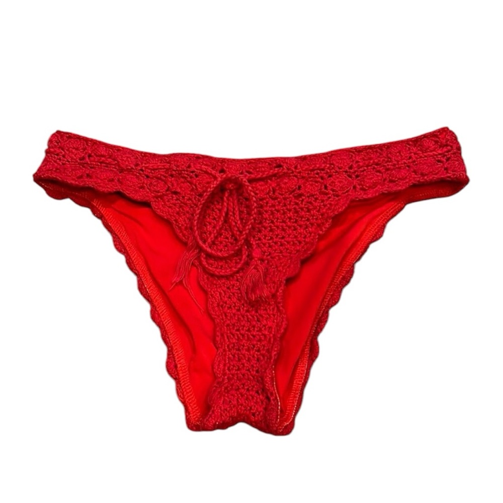 3/$10 ☀️ Forever 21 | Crotchet Knit Bikini Bottom with Drawstring